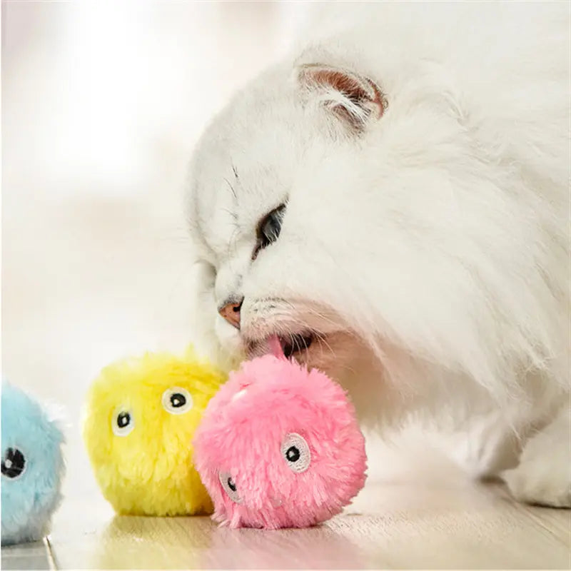 Interactive Plush Cat Toy with Realistic Bird, Cricket, and Frog Sounds - Touch-Activated 5.5 cm Outdoor Entertainment